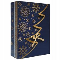 35x25x10 CM PUDEŁKO PREZENTOWE REKLAMOWE ŚWIĄTECZNE CHOINKA GRATIS 1605 C