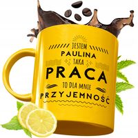 Złoty Kubek Premium Dla Pauliny Na Urodziny Na Prezent Z Nadrukiem Z Nadruk