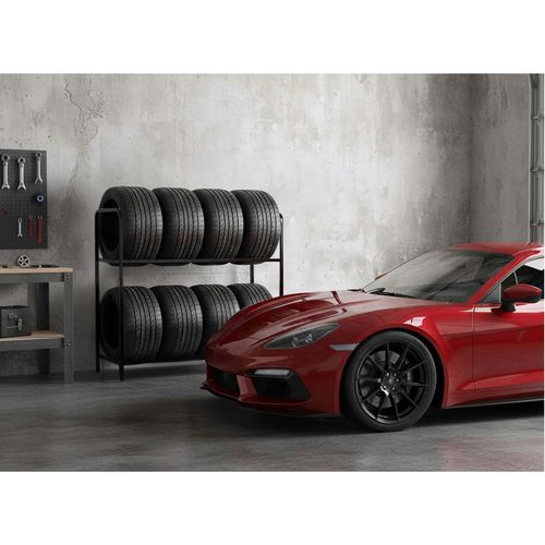 Regał stojak na opony koła metalowy półka na 8 opon Humberg HM-386 na Arena.pl