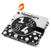 BOCIOLAND Miękka kontrastowa książeczka szeleścik z cyferkami 123