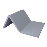 materac gimnastyczny Satellite 180x100x5 cm trzyczęściowy - szary