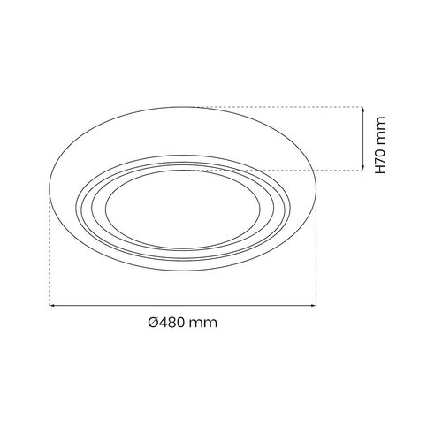 Plafon MEGAN Ø480 mm 48W LED na Arena.pl