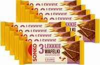 Lekkie wafelki 3 ziarna w mlecznej czekoladzie Sonko 36g x 11 szt