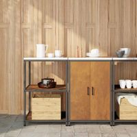 Zestaw do przechowywania w kuchni 2 pcs Rdzawy 120 x 50 x 92 cm