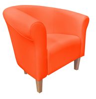 Fotel Milo D20 pomarańczowy nogi 15 buk