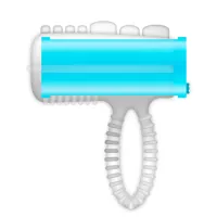 casual love model wibrujący silikonowy niebieski mini gadżet