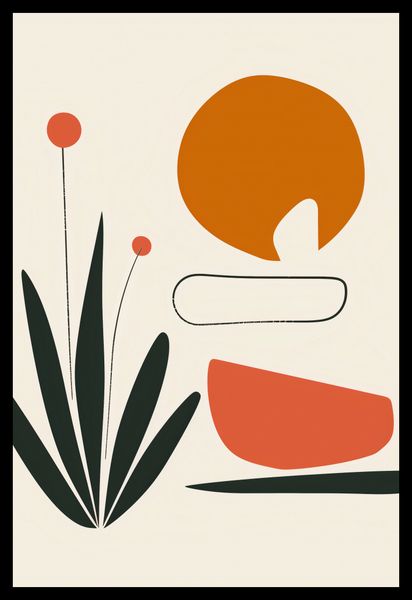 Plakat 68x101cm Abstrakcyjny Zen zdjęcie 2