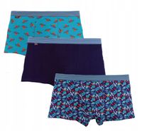 Majtki Bokserki Chłopięce Młodzieżowe Wzory Wygodne 3-PAK MORAJ 116-122