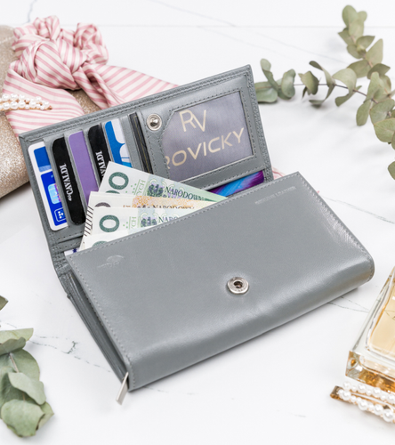 duży, skórzany portfel damski na zatrzask - 4u cavaldi na Arena.pl