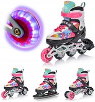 METEOR 4w1 Łyżworolki Łyżwy Figurowe Z Regulacją Młodzieżowe