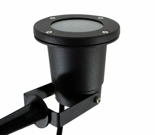 Reflektor ogrodowy wbijany szpikulec z przewodem 1m + żarówka LED GU10 5W na Arena.pl