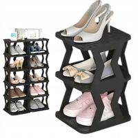 SZAFKA NA BUTY REGAŁ PÓŁKA ORGANIZER STOJAK OBUWIE CZARNY MODUŁOWY 3