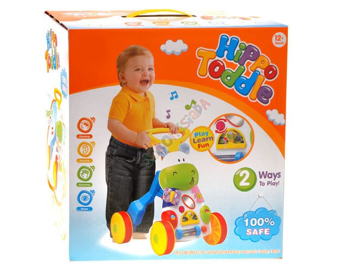 JKM ZA0909 Interaktywny Pchaczyk CHODZIK Hipopotam zdjęcie 7