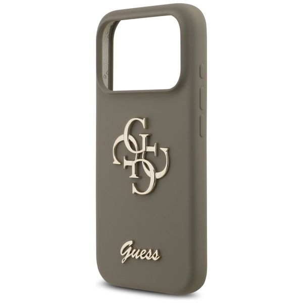 etui guess silicone big 4g script do     iphone 17 pro brązowy zdjęcie 6
