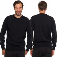 Sweter Męski Klasyczny Bawełniany Długi Rękaw Okrągły Dekolt MORAJ L