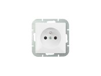 PERŁA GNIAZDO POJEDYNCZE P/T Z/U BIAŁE - E+9000164