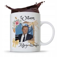 Kubek Donald Tusk Po Platforma Miłego Dzionka Z Nadrukiem Ze Zdjęciem