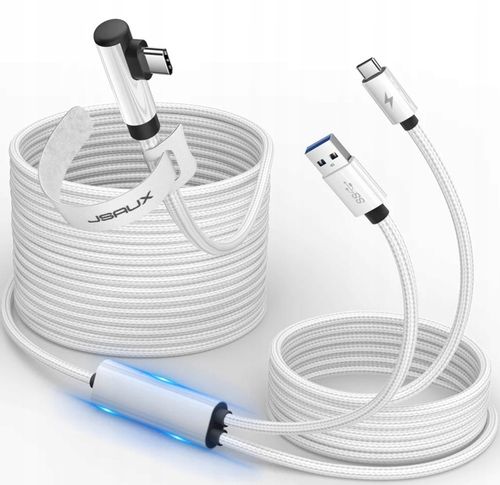JSAUX CD0044 kabel 5M do Meta Oculus Quest 3 2 1 Pro USB-C kątowy USB-A na Arena.pl
