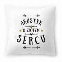 Dla Akustyka Poduszka Na Urodziny Na Prezent Z Nadrukiem Ze Zdjęciem