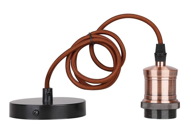 Zawiesie metalowe rl-lpp060bx 1x60W E27 czarny/patyna zdjęcie 1