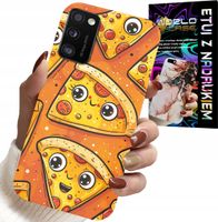ETUI DO SAMSUNG GALAXY A41 - SŁODKIE UŚMIECHNIĘTE PIZZE CASE + SZKŁO
