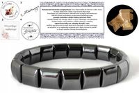 BRANSOLETKA MAGNETYCZNA ZDROWOTNA KAMIEŃ NATURALNY HEMATYT