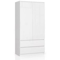Szafa do sypialni, 2 szuflady, drzwi, DORMI, 90x51x180 cm,  | TYLETEGOTU