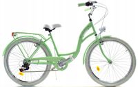 Rower Dallas City 26" 7spd - miętowy z białym