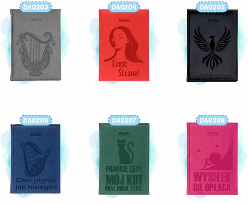 personalizowany Kalendarz Planer A6 2026 książkowy TERMINARZ TWOJE IMIĘ na Arena.pl