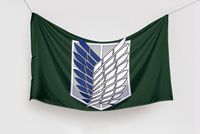 Flaga Attack on Titan - skrzydła wolności