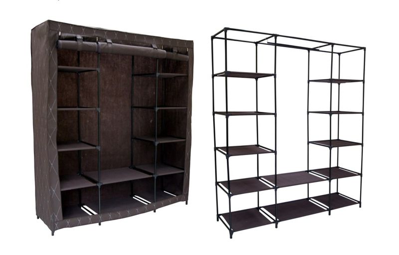 Szafa tekstylna Kaja Maxi Vitto - brąz zdjęcie 1