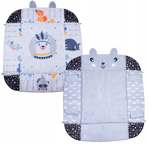 Duża interaktywna edukacyjna dwustronna mata dla niemowląt 3w1 lama na Arena.pl