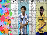 Puzzle tradycyjne - Ronaldo Messi Neymar
