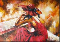 100 70CM OBRAZ PŁÓTNO JESIENNA ZADUMA PŁÓTNO RAMA