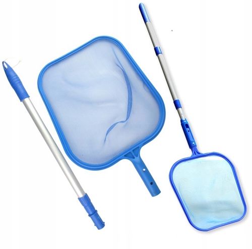 PODBIERAK ZBIERAK SIATKA DO CZYSZCZENIA BASENU JACUZZI SIATKA BASEN + KIJ na Arena.pl