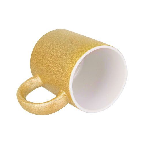 Kubek 330 ml z brokatem do sublimacji - złoty na Arena.pl