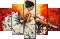 100CM 150CM OBRAZ 5 ELEM BALET ŚCIENNY