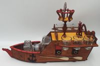 karafka statek  + 6 kieliszków