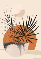 Plakat 42x59,4cm Palmowy Zachód