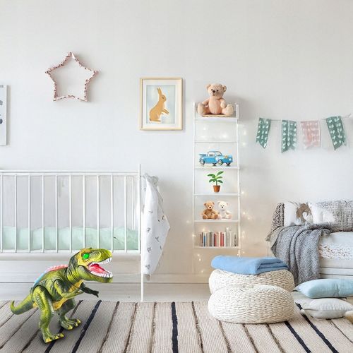 DINOZAUR T-REX INTERAKTYWNY ZDALNIE STEROWANY RC CHODZI RYCZY ŚWIECI PILOT na Arena.pl