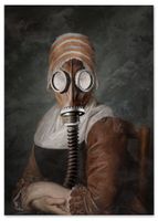 Plakat portret maska gazowa pop art 61x91 cm