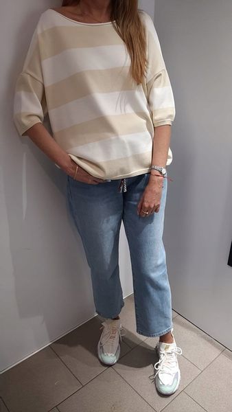 COCOMORE Sweterek Bluzka w Pasy Amarantowy + Pomarańczowy zdjęcie 10