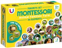 zestaw magnetyczny montessori zwierzęta na farmie
