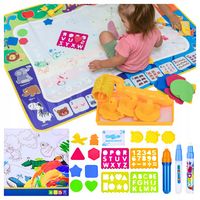 MATA WODNA DO MALOWANIA RYSOWANIA WODĄ PLANSZA SENSORYCZNA GRA DUŻA 120x90