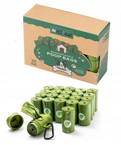 WORECZKI Na Psie Odchody BIODEGRADOWALNE Worki na Kupy BIO + ETUI 360 sztuk na Arena.pl