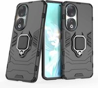 Etui Honor 90 pancerne z ringiem stojakiem 360° czarne WBWONE
