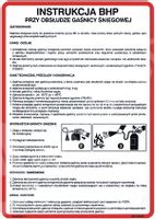 Instrukcja 186 BHP  obsługi gaśnicy śniegowej