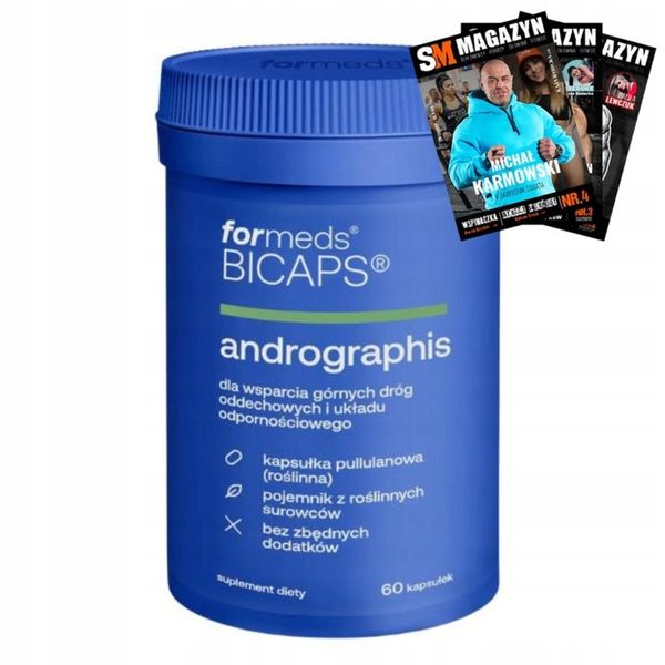 FORMEDS BICAPS ANDROGRAPHIS BRODZIUSZKA WIECHOWATA 60 KAPS ODPORNOŚĆ zdjęcie 1