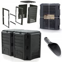 Kompostownik 2 komorowy czarny Prosperplast