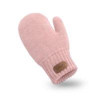 Różowe rękawiczki dla dziewczynki jednopalczaste